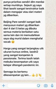 kelas online bahasa mandarin