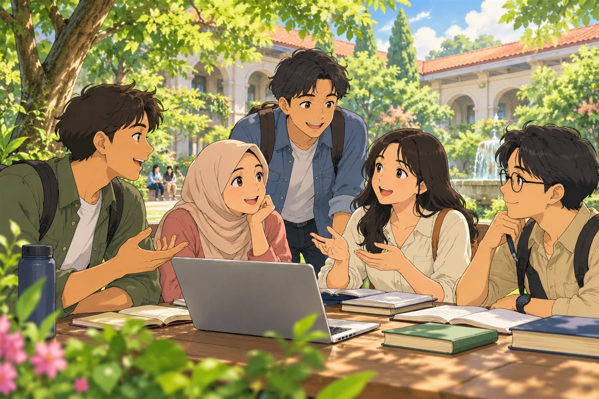 karier Mandarin melalui diskusi rencana belajar bersama teman