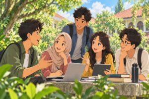 Teman belajar membahas jadwal dan rencana pendidikan